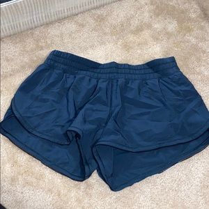Turquoise Lululemon shorts